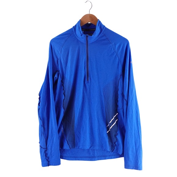 Icebreaker Other - Icebreaker GT 200Merino‎ Wool Mens Large Blue 1/4 Zip Long Sleeve Base Layer Top